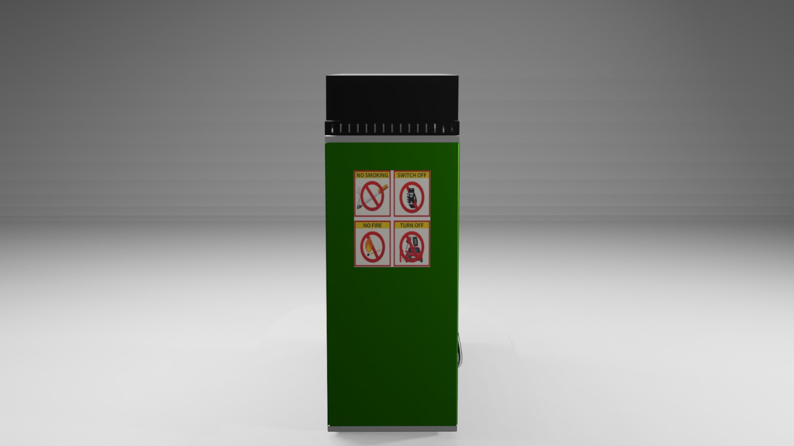 Rear panel of the enclosure